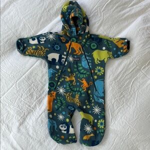Patagonia Baby Animal Print Fleece Bunting